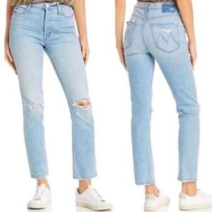 Mother Denim The Dazzler Button Fly Ankle Jeans in Really Intoxicated Size 27